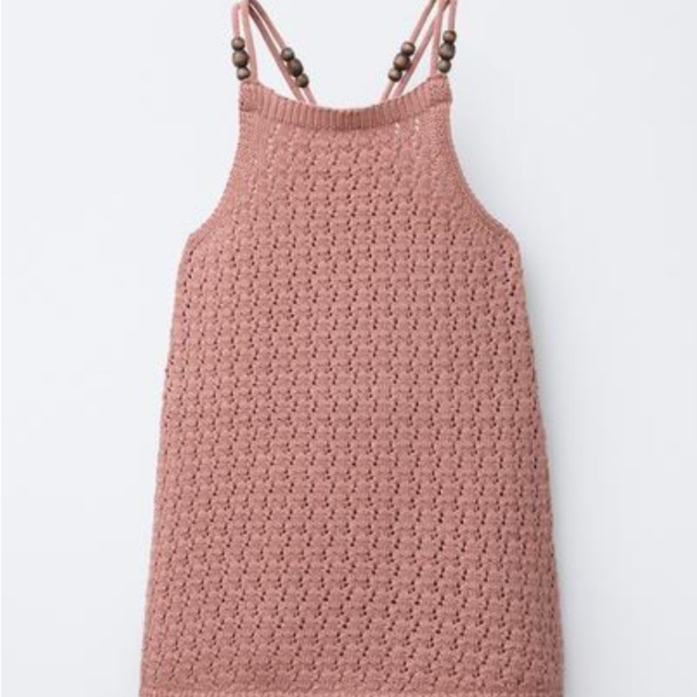 Zara Dusty Pink Knit Top